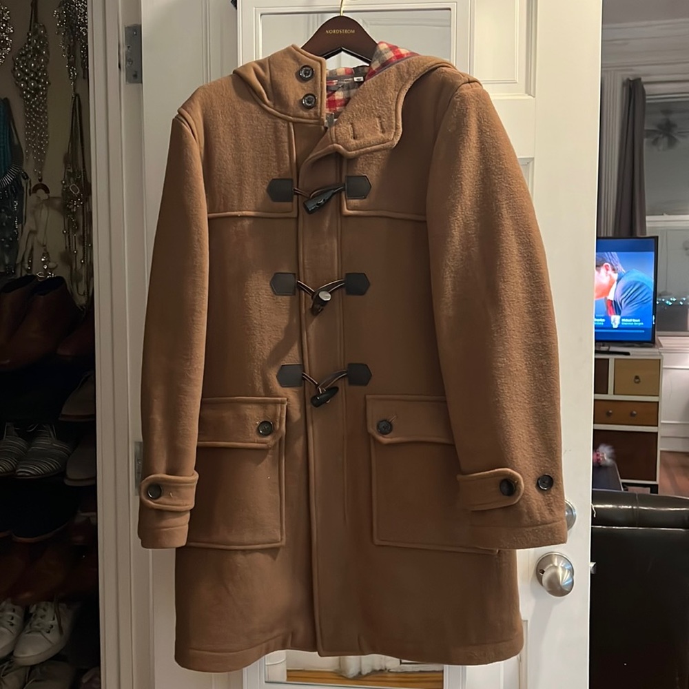 Ben Sherman Duffle Wool Peacoat